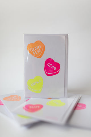 Conversation Hearts Card