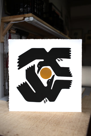 Solstice Relief Print
