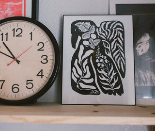 Qanglaaĝix̂  Relief Print