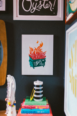 The Horrors Persist Relief Print