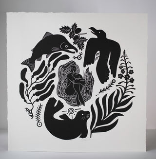 Kith II Relief Print