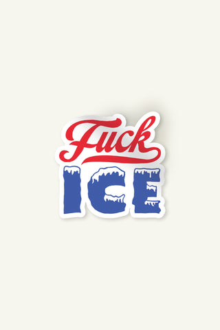 Fuck ICE Text Sticker